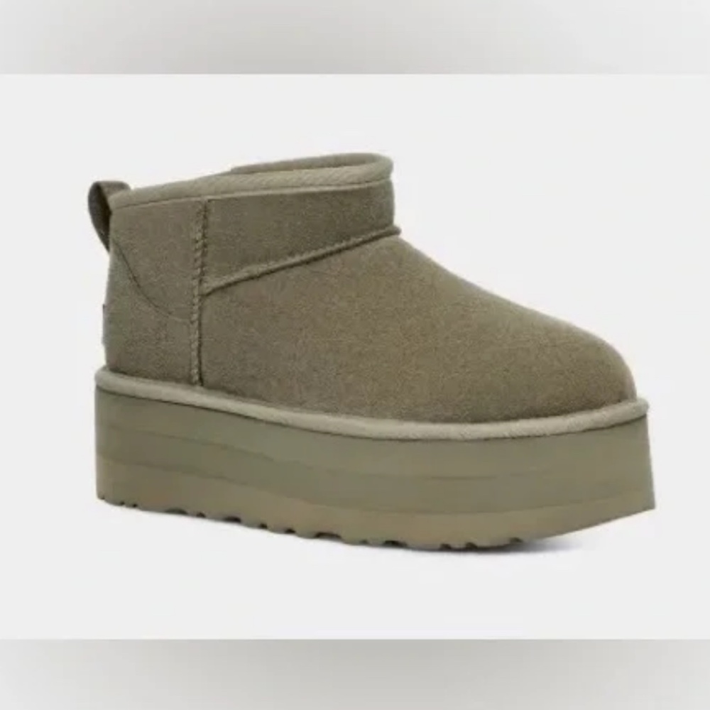 UGG CLASSIC ULTRA MINI PLATFORM “SHADED CLOVER” BOOTS - Picture 2 of 7
